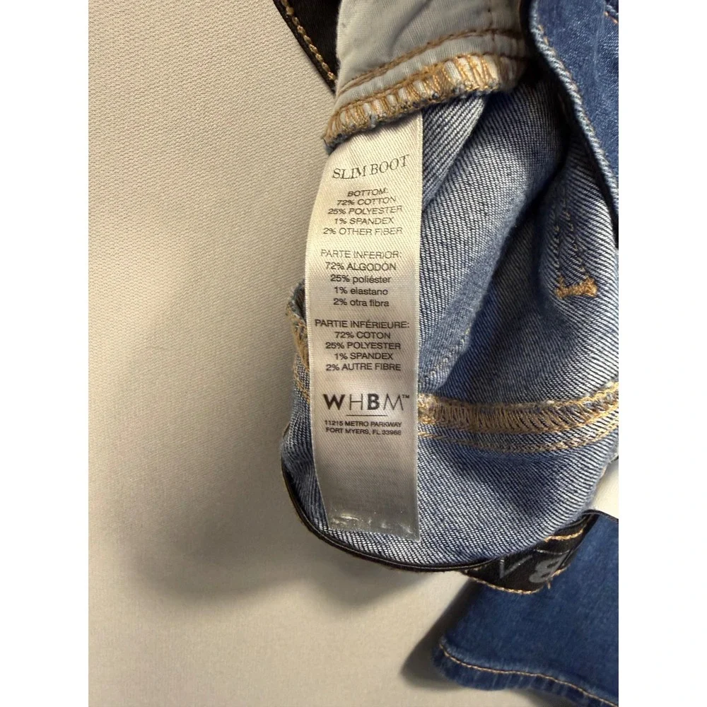 White House Black Market WHBM Bootcut Flare Jeans Blue Medium Wash Size 2S